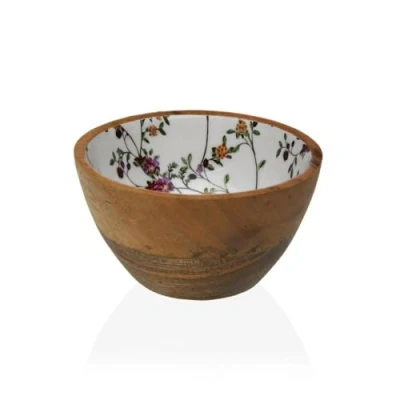 Afbeelding van Kom Versa Bloemenveld Bamboe Porselein Mangohout 13 x 7 cm