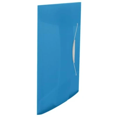 Afbeelding van ESSELTE VIVIDA 624040 verzamelmap met 3 kleppen elastiek, PPL, 23,4 x 32 cm, 150 vellen, blauw