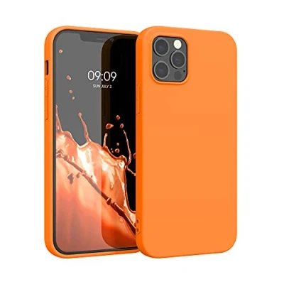 Afbeelding van kwmobile telefoonhoesje geschikt voor Apple iPhone 12 Pro Max Hoesje smartphone Back cover in fruitig oranje