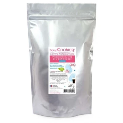 Image de Préparation pour barbe à papa bleue 400 g ScrapCooking