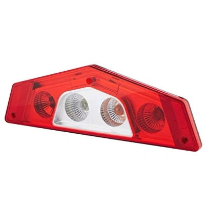 Afbeelding van HELLA 2VP 012 570 021 Achterlicht rechts rood, Transparent zwart Met gloeilampen