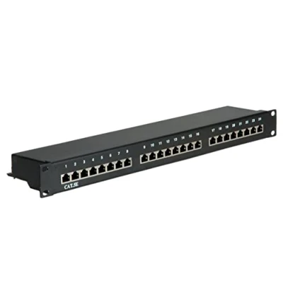 Afbeelding van Value 24 poorten Netwerkpatchpaneel 483 mm (19) CAT 5e 1 HE Zwart