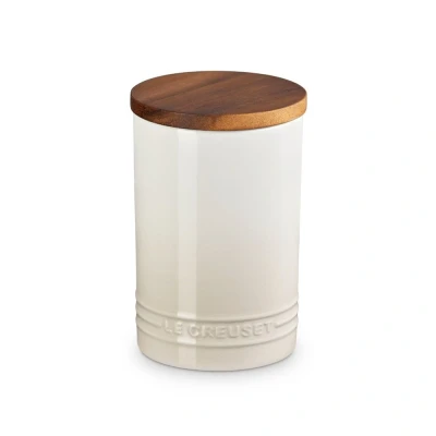 Afbeelding van Le Creuset Signature Voorraadpot Met Houten Deksel Meringue 770 ml