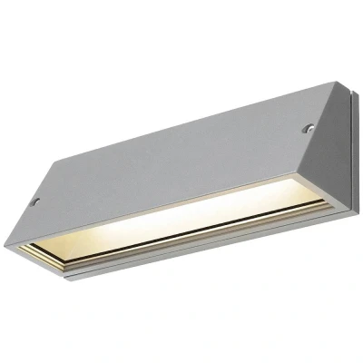 Afbeelding van SLV PEMA® 1003454 LED buitenlamp (wand) vast ingebouwd 16 W Grijs