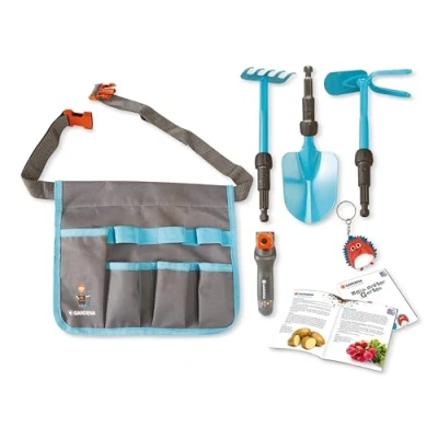 Afbeelding van Happy People Gardena 16866 Tuinset met tuingereedschap voor kinderen, tuinspeelgoed, schep, hark