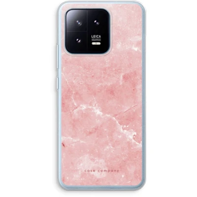Afbeelding van Case Company® hoesje geschikt voor Xiaomi 13 Pro Roze marmer Soft Cover Telefoonhoesje Bescherming aan alle Kanten en Schermrand