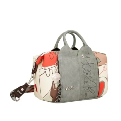 Afbeelding van Anekke Handtas Schoudertas Alma Ole Bowling Bag Multicolor Veelkleurig