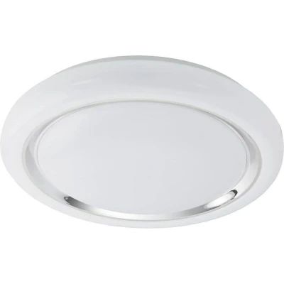 Afbeelding van EGLO Capasso Wand/Plafondlamp 1 Lichts Ø400mm. Wit, Chroom