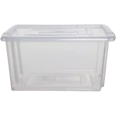 Afbeelding van Whitefurze Stack &amp; Store Medium opbergdoos 32 liter zonder deksel, transparant