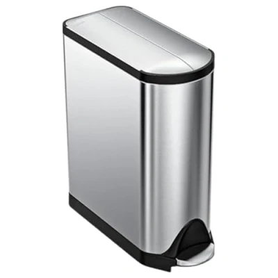 Afbeelding van Simplehuman Butterfly 45 l Mat RVS