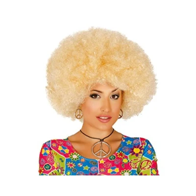 Afbeelding van Fiestas Guirca Verkleedpruik Afro Synthetisch Blond One size