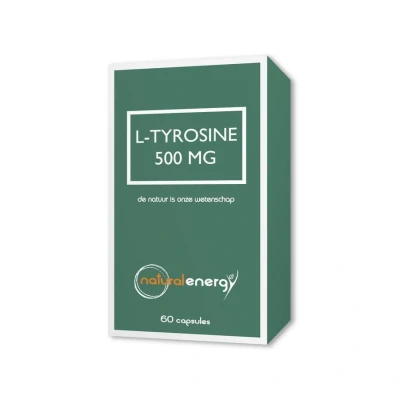 Afbeelding van Natural Energy Aminozuren L Tyrosine 500mg. Capsules