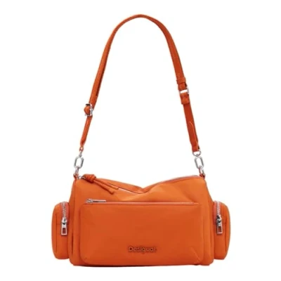 Afbeelding van Desigual Small LOGO Handtas, Dames, Maat: One Size, Orange
