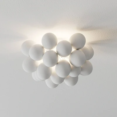 Afbeelding van By Rydéns Gross plafondlamp, mat wit, Ø 50 cm