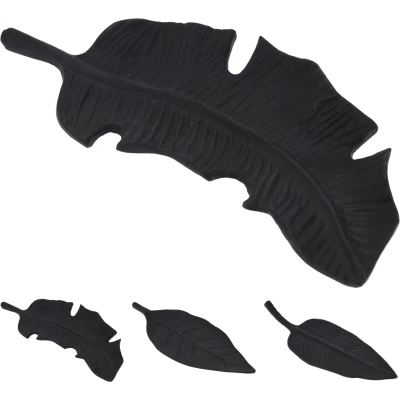 Afbeelding van Blad plateau zwart grove nerf