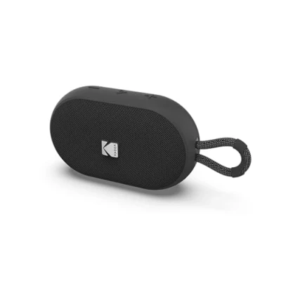 Afbeelding van Kodak Enceinte Portable Sans Fil PWS 2284 Étanche IPX7, Bluetooth, 6W RMS, TWS Stéréo, Batterie 1500mAh, Autonomie 10 12h, Fonction Mains Libres, Sangle Silicone, Câble Type C Inclus Noir