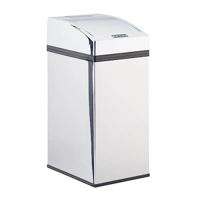 Afbeelding van Relaxdays sensor prullenbak edelstaal vuilnisbak met deksel binnenemmer automatisch 7 Liter