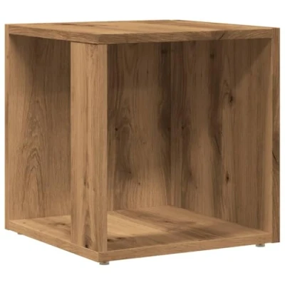 Afbeelding van vidaXL Bijzettafel 33x33x34 cm bewerkt hout artisanaal eikenkleurig