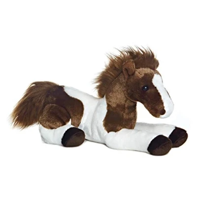 Afbeelding van Aurora, 31477, Flopsie Tola het paard, 30 cm, pluche, bruin en wit