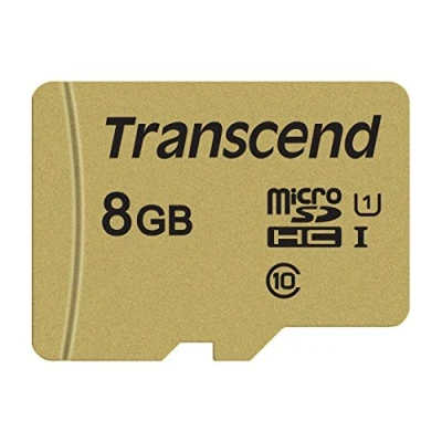 Afbeelding van Transcend microSDHC 500S 8GB Class 10 UHS I U1 + SD Adapter