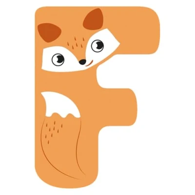 Afbeelding van Small Foot Houten Dieren Kinderletter F