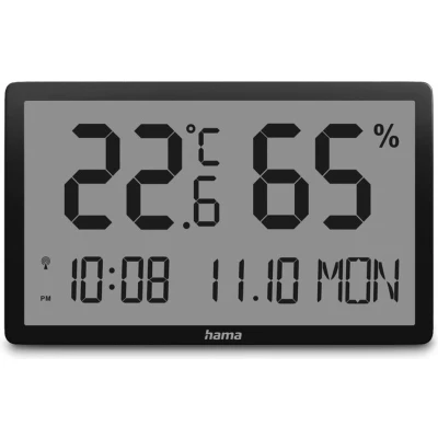Afbeelding van Hama Thermometer en hygrometer &quot;Lombok&quot;, digitaal, voor binnen, zwart