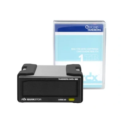 Image de Overland Tandberg RDX QuikStor Lecteur de disque Cartouche SuperSpeed USB 3.0 externe avec 1 To