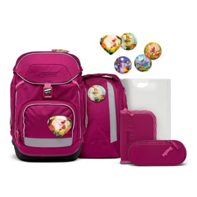 Afbeelding van Ergobag Lumiedition Packset 6TEILIG Schooltas set voor kinderen, Maat: One Size, Beere