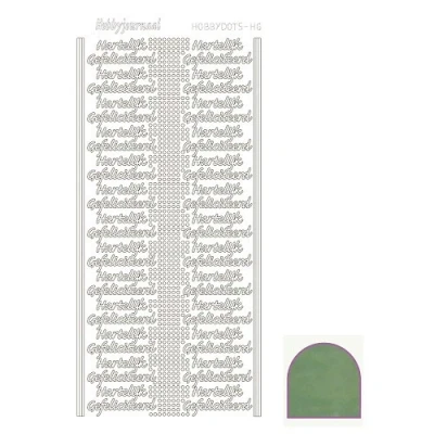 Afbeelding van Hobbydots sticker Mirror Apple 10 stuks