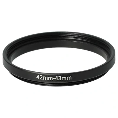 Afbeelding van vhbw Step Up Ring Adapter 42mm naar 43mm Camera Lens Metaal Zwart