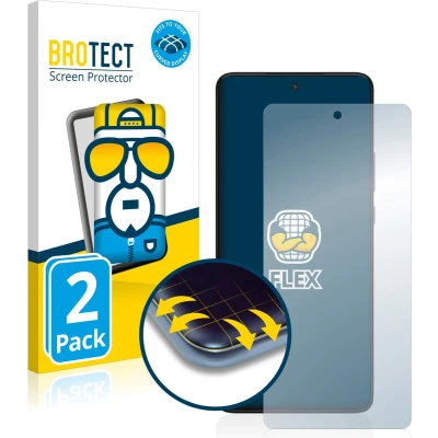 Afbeelding van BROTECT Screenprotector voor Motorola Edge 30 Folie Beschermfolie transparant volledig dekking (2 Stuks)