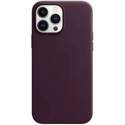 Afbeelding van Apple MagSafe Leren Back Cover Donkerpaars iPhone 13 Pro Max