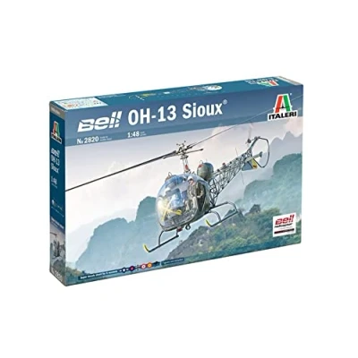Afbeelding van 1:48 Italeri 2820 OH 13 Sioux Helicopter Plastic Modelbouwpakket