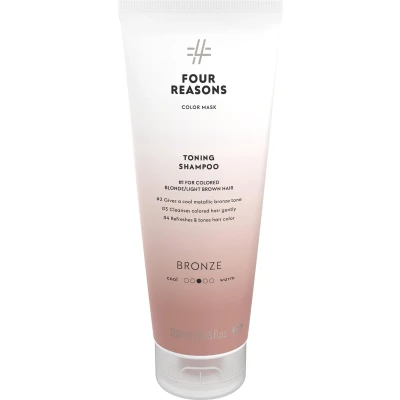 Afbeelding van Four Reasons Color Mask Toning Shampoo Bronze 250ml 250 ml
