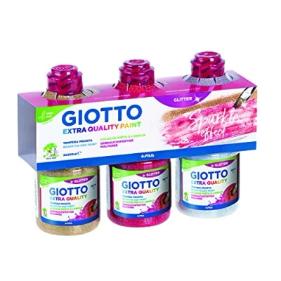 Afbeelding van Giotto Assortment 3 Bottles 250ml colored ass gold, silver, red
