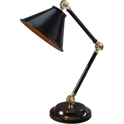 Afbeelding van Elstead Lighting LED Tafellamp Provence Element 1X E27 Max 60W Black/Polished Brass