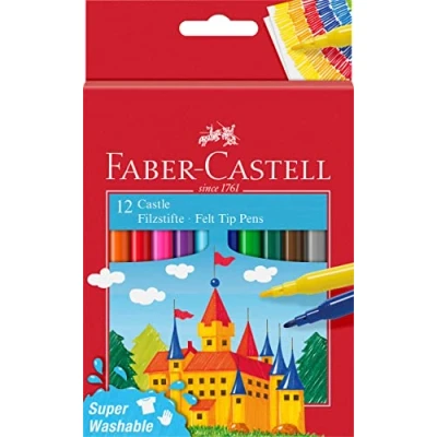 Image de Faber castell Stylo Feutre Castle, 12 Pièces