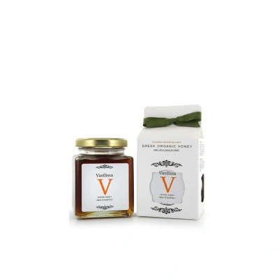 Afbeelding van Biologische tijmhoning Griekenland 250g Vasilissa (vloeibaar)