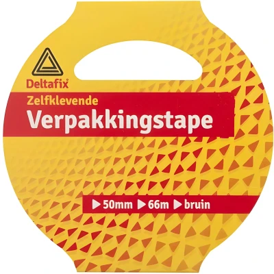 Afbeelding van Deltafix Verpakkingstape Bruin 50mm X 66m1