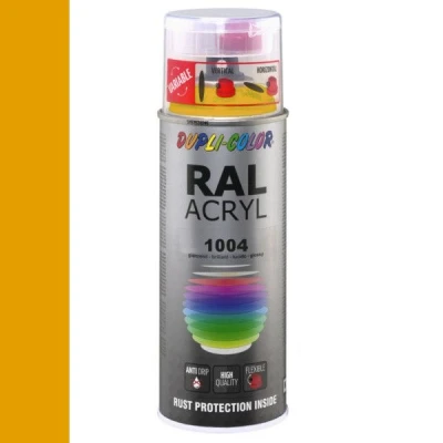 Afbeelding van Dupli Color Ral Acryl 1004 Goudgeel Hoogglans 400 ml
