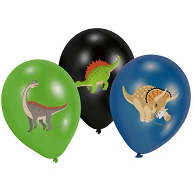 Afbeelding van Ballonnen Happy Dinosaurus 6 stuks