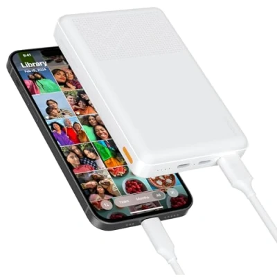 Afbeelding van Inateck FE2030 Externe harde schijf voor iPhone/iPad met 5000 mAh powerbank, 2 in 1 schijf, iPhone Lightning, USB stick iOS telefoons Type C, Mac en pc