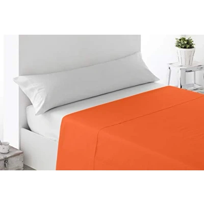Afbeelding van Miracle Home Bedlaken, verstelbaar, katoen, 50% polyester, oranje, 135 cm