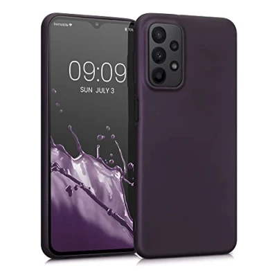 Afbeelding van kwmobile telefoonhoesje geschikt voor Samsung Galaxy A23 4G / 5G Hoesje smartphone Back cover in metallic braam