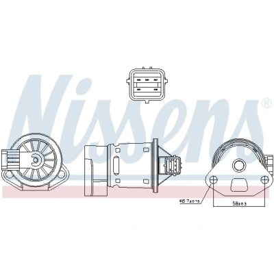 Afbeelding van EGR klep NISSENS 98246