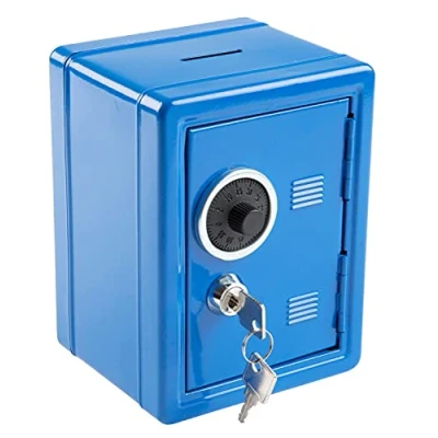 Afbeelding van Idena 50036 kluis, 120 x 105 160 mm, blauw, 1 stuk