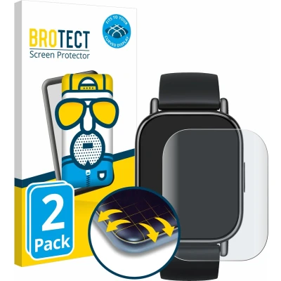 Afbeelding van BROTECT Screenprotector voor Xiaomi Redmi Watch 5 Lite Folie Beschermfolie matte volledig dekking (2 Stuks)