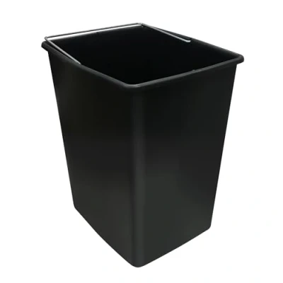 Afbeelding van ARREGUI CBZ00422 Kunststof emmer voor recyclingafvalemmer, compatibel met Basic, Top, Round, Ecoclas, Ecoclas Plus, 17 l, metalen handgreep, zwart