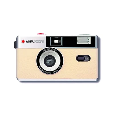 Afbeelding van AgfaPhoto Appareil Photo Analogique Réutilisable Finition Beige Classique Idéal pour Immortaliser des Moments Intemporels