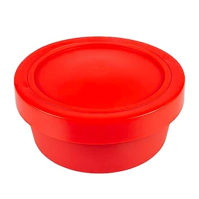 Afbeelding van Duvoplus Reisbench Hond 2 in 1 Reiskommen 450/620ml Ø13/14cm Rood 1st